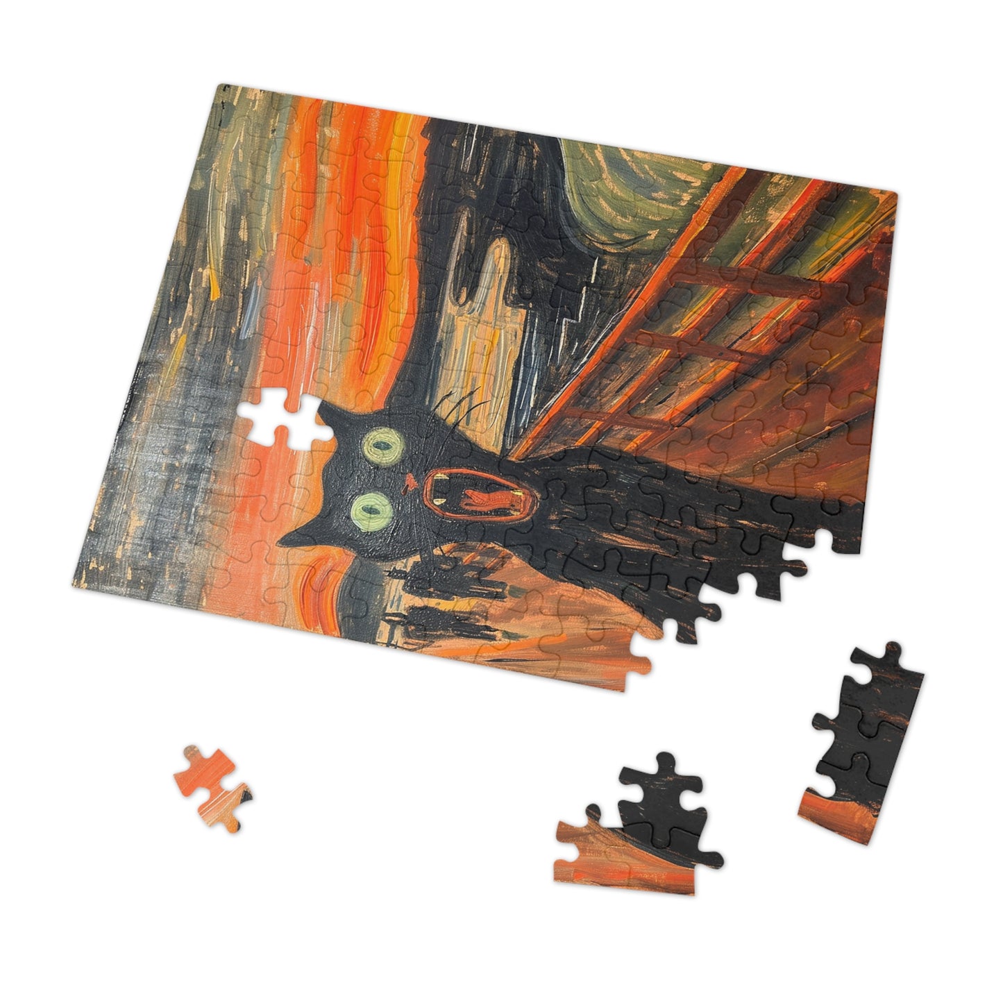 The Cat Scream Jigsaw Puzzle (30, 110, 252, 500,1000-Piece)