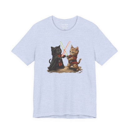Kitty Star Wars Battle Unisex Jersey Short Sleeve Tee