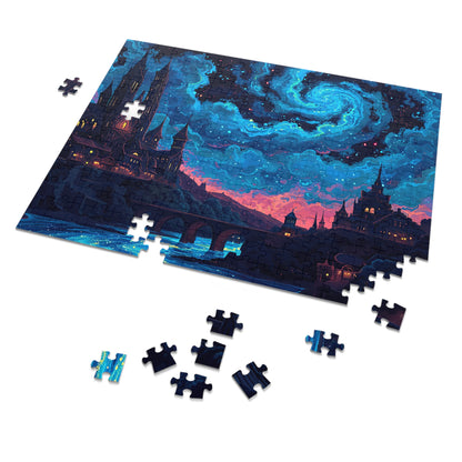 The Blue Starry Night  Jigsaw Puzzle (30, 110, 252, 500,1000-Piece)