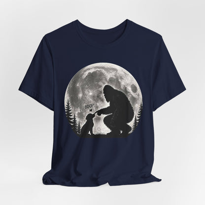 Bigfoot Boops Sweet Puppy Dog Unisex Jersey Short Sleeve Tee