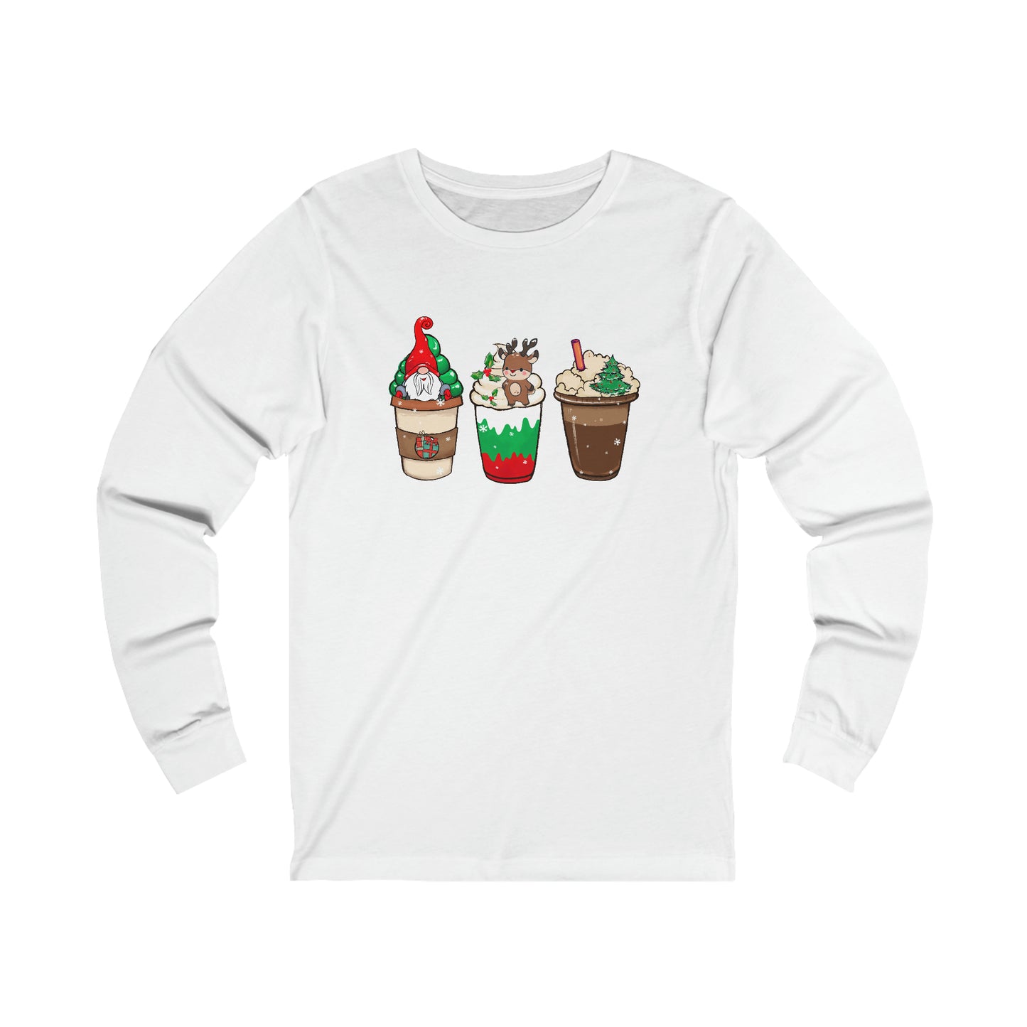 Christmas Coffee Tshirt Christmas T-Shirt Coffee Lover T Shirt Coffee Lover Christmas Gift Long Sleeve Tee