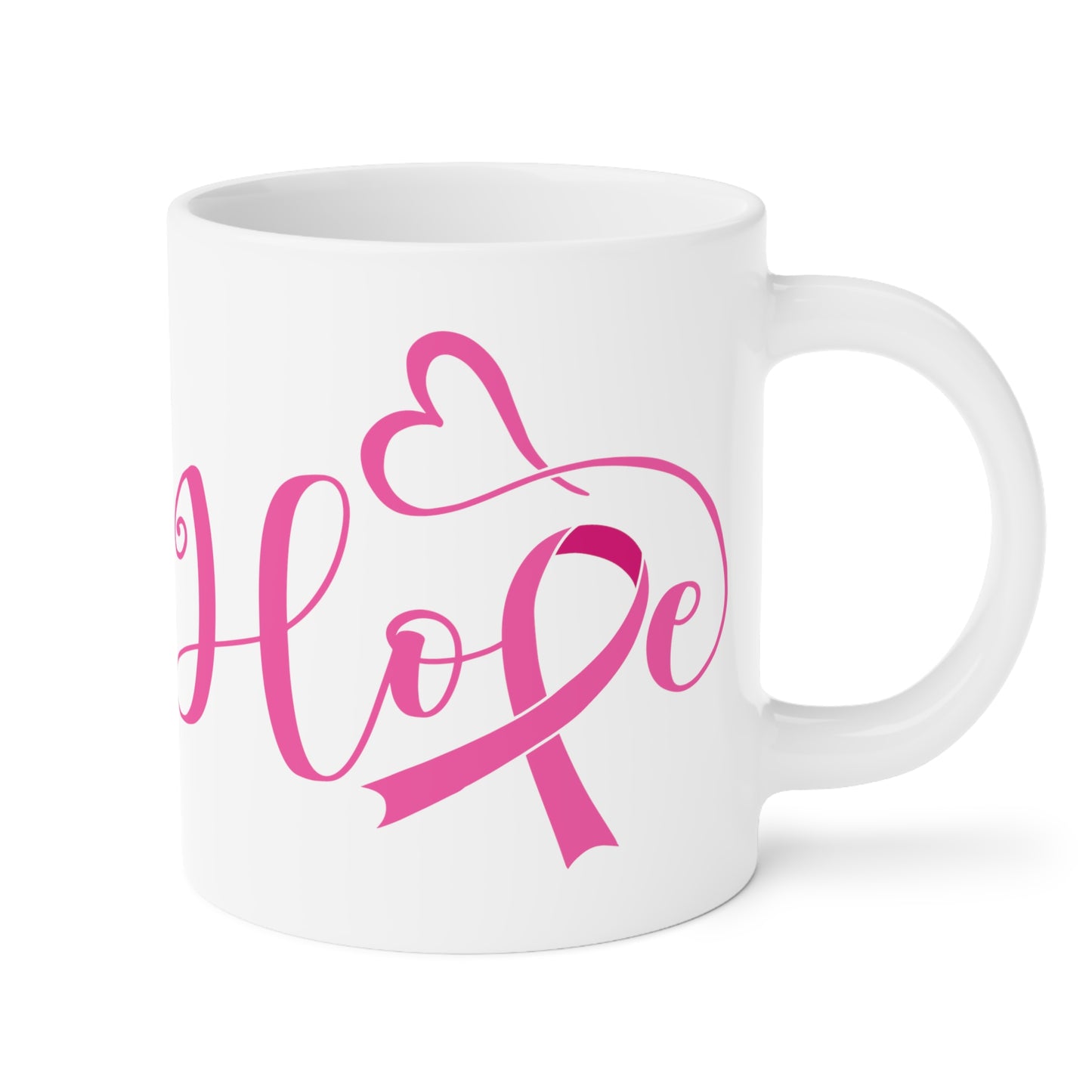 Hope Breast Cancer Motivational Ceramic Mugs (11oz\15oz\20oz)