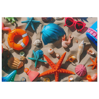 Beach Toys Jigsaw Puzzle (30, 110, 252, 500,1000-Piece)