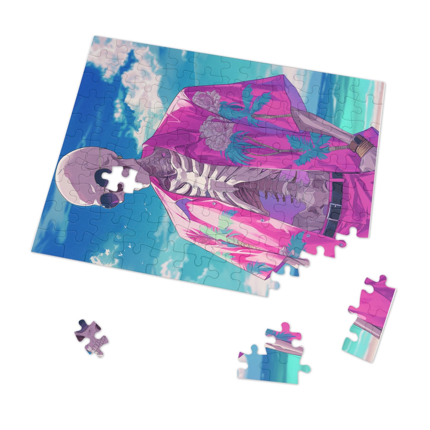 Vacation Skeleton Jigsaw Puzzle (30, 110, 252, 500,1000-Piece)