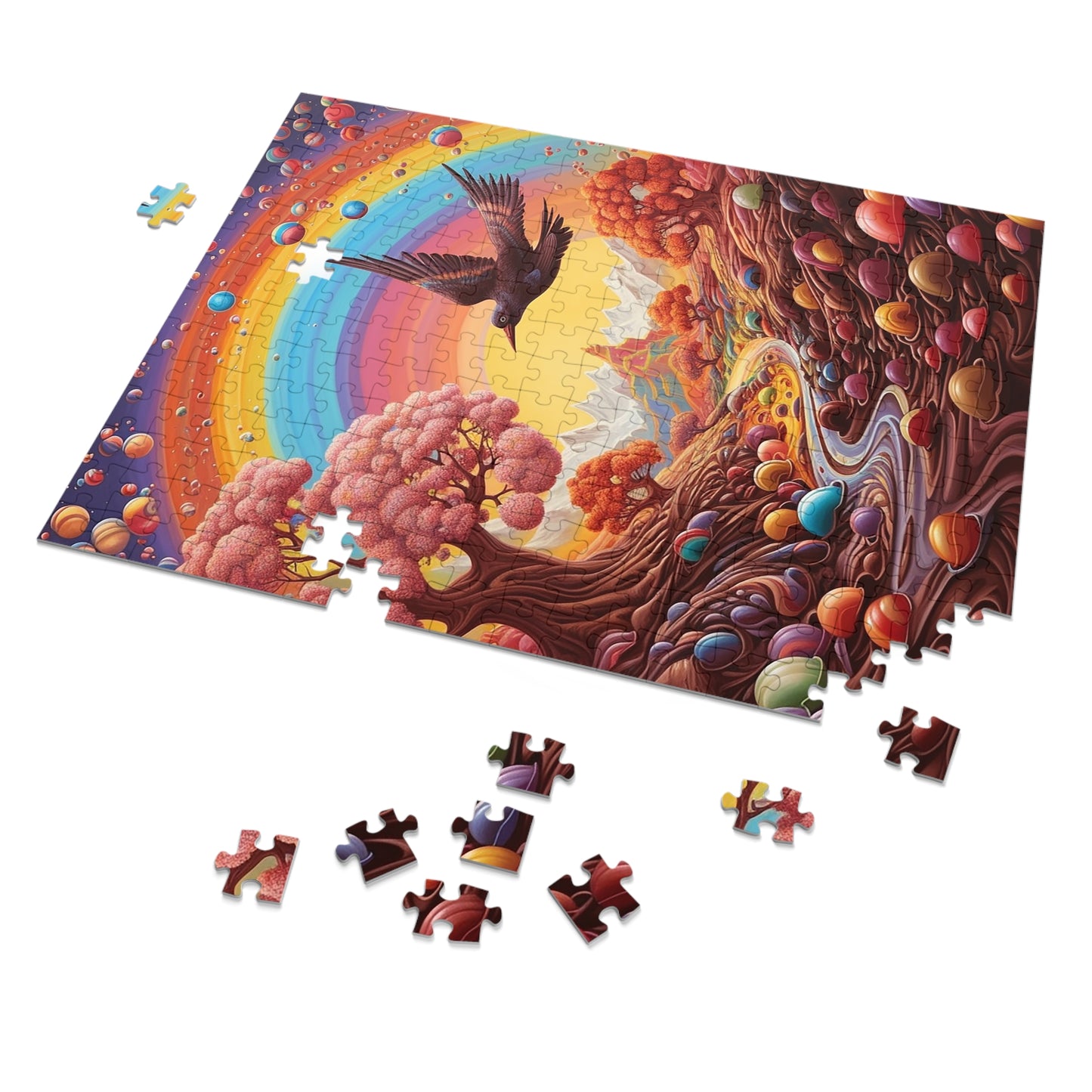 Chocolate River in the Candy Valley  Jigsaw Puzzle (30, 110, 252, 500,1000-Piece)