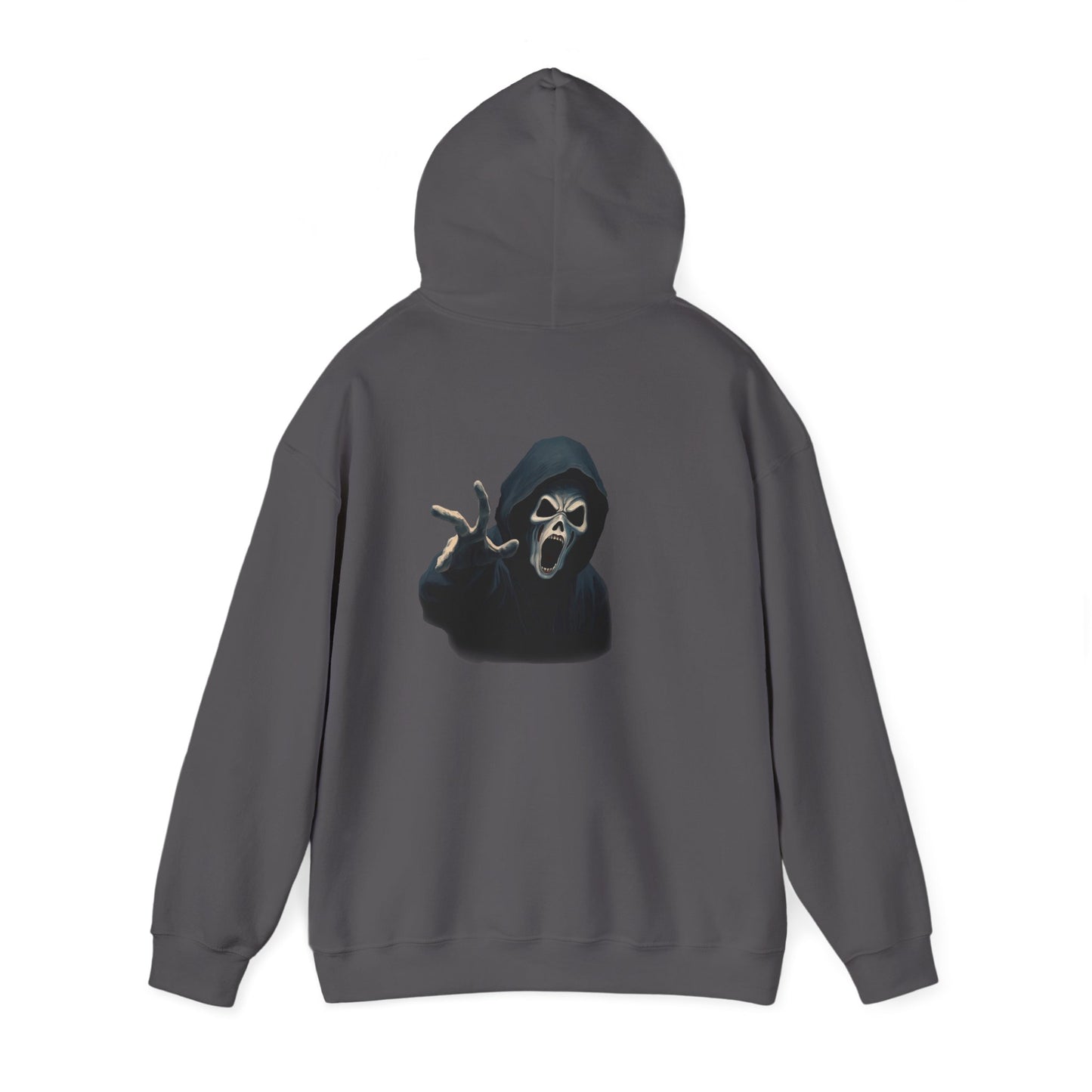 Scary Creeper Back Print Hoodie Sweatshirt