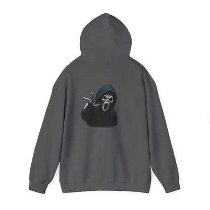 Scary Creeper Back Print Hoodie Sweatshirt