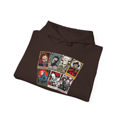 Horror Friends Tarot Cards Unisex Heavy Blend™ Hooded Sweatshirt