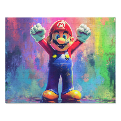 Watercolor Mario Jigsaw Puzzle (30, 110, 252, 500,1000-Piece)