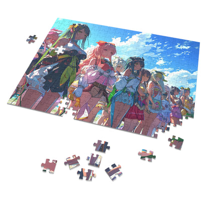 Anime Girl Lineup  Jigsaw Puzzle (30, 110, 252, 500,1000-Piece)