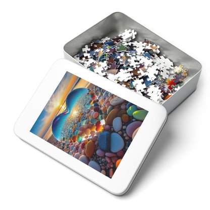 Sea Glass Heart  Jigsaw Puzzle (30, 110, 252, 500,1000-Piece)