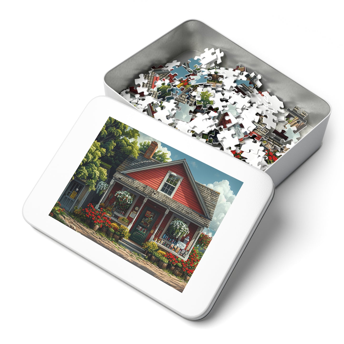 Little Red Country Store  Jigsaw Puzzle (30, 110, 252, 500,1000-Piece)