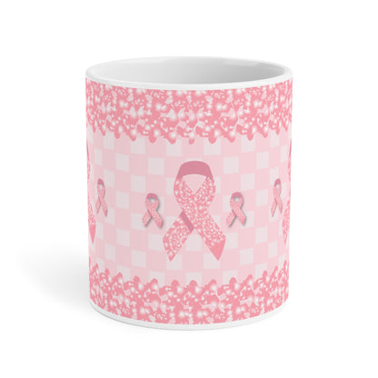 Breast Cancer Awareness Pink Ribbon Ceramic Mugs (11oz\15oz\20oz)