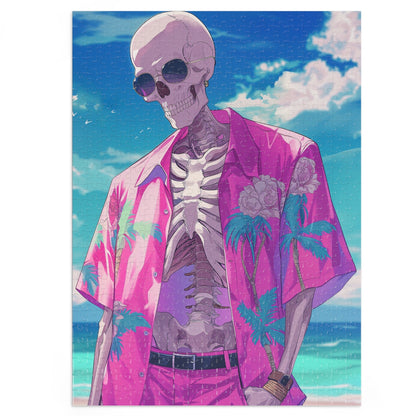 Vacation Skeleton Jigsaw Puzzle (30, 110, 252, 500,1000-Piece)