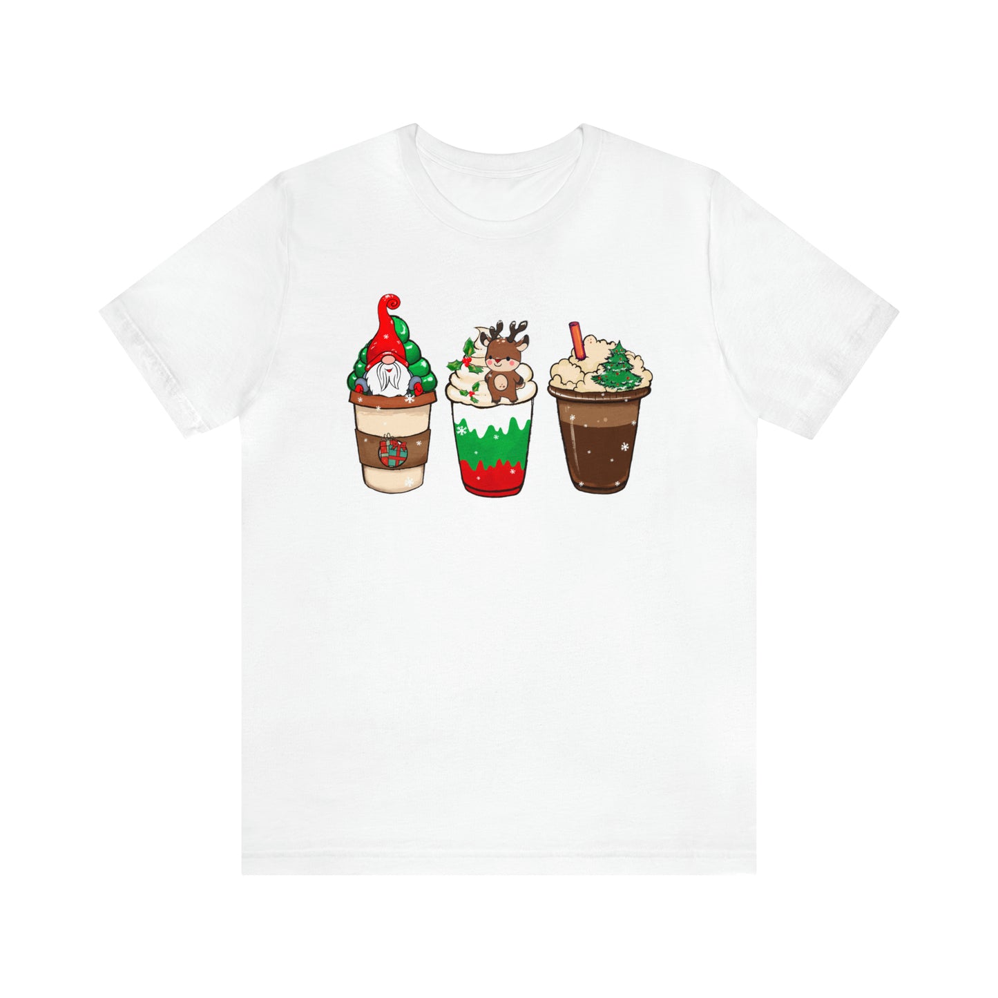 Christmas Coffee Tshirt Christmas T-Shirt Coffee Lover T Shirt Coffee Lover Christmas Gift Short Sleeve Tee Shirt