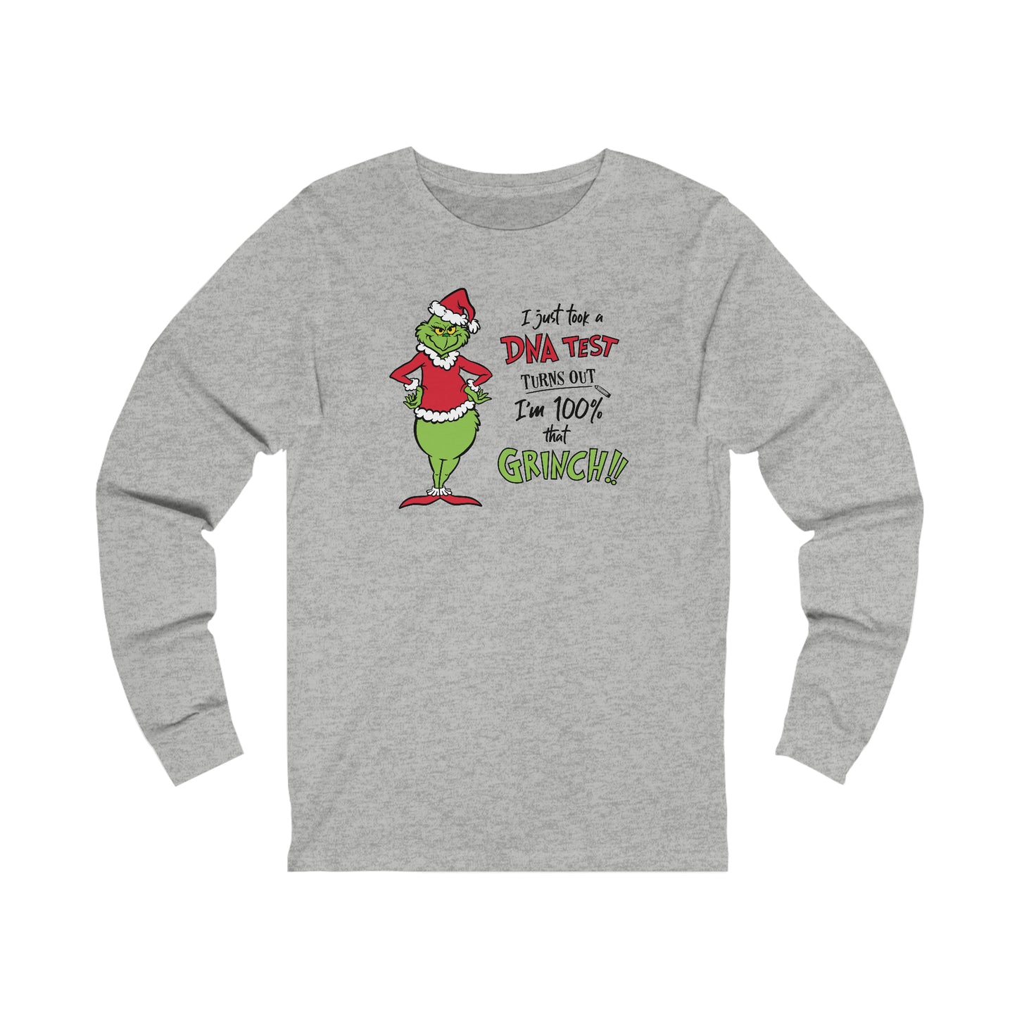 Grinch DNA Results Unisex Jersey Long Sleeve Tee