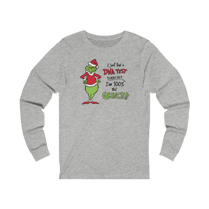 Grinch DNA Results Unisex Jersey Long Sleeve Tee