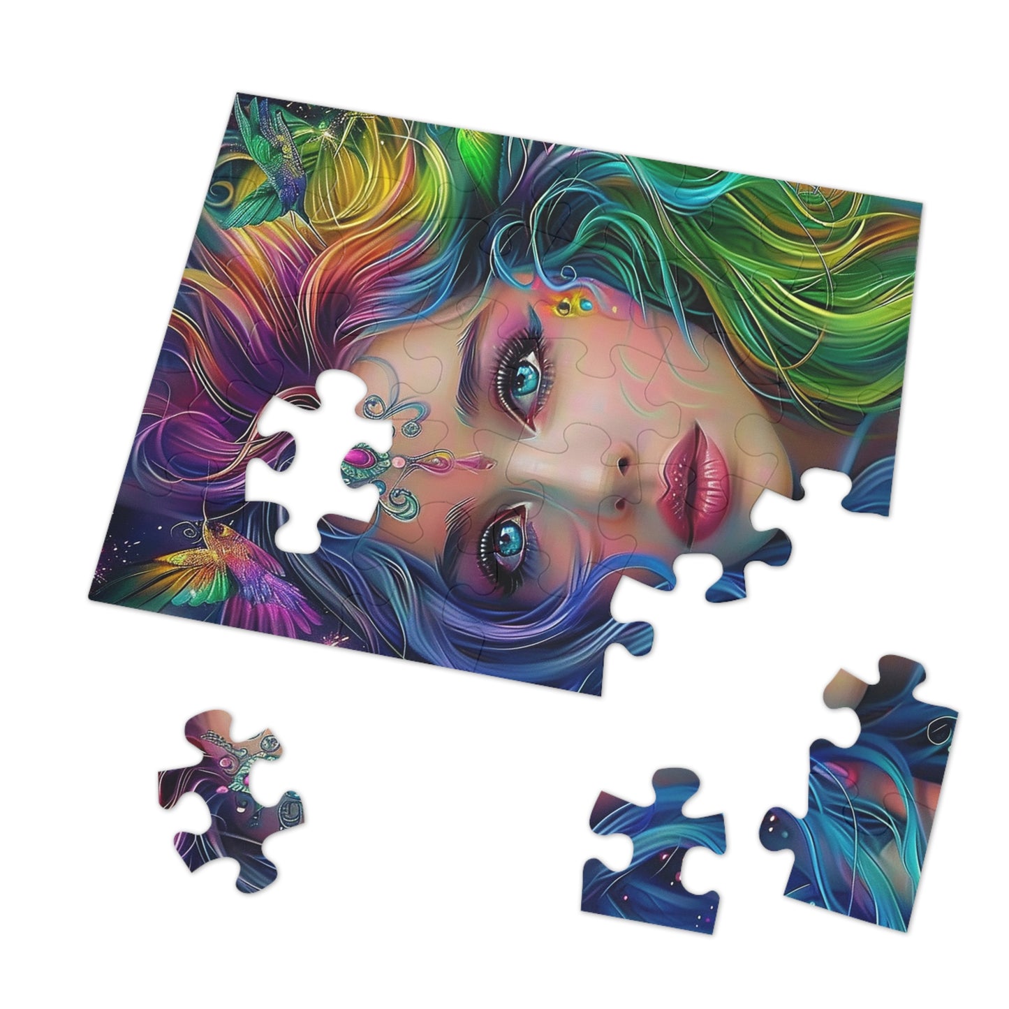 Hummingbird Princess Jigsaw Puzzle (30, 110, 252, 500,1000-Piece)