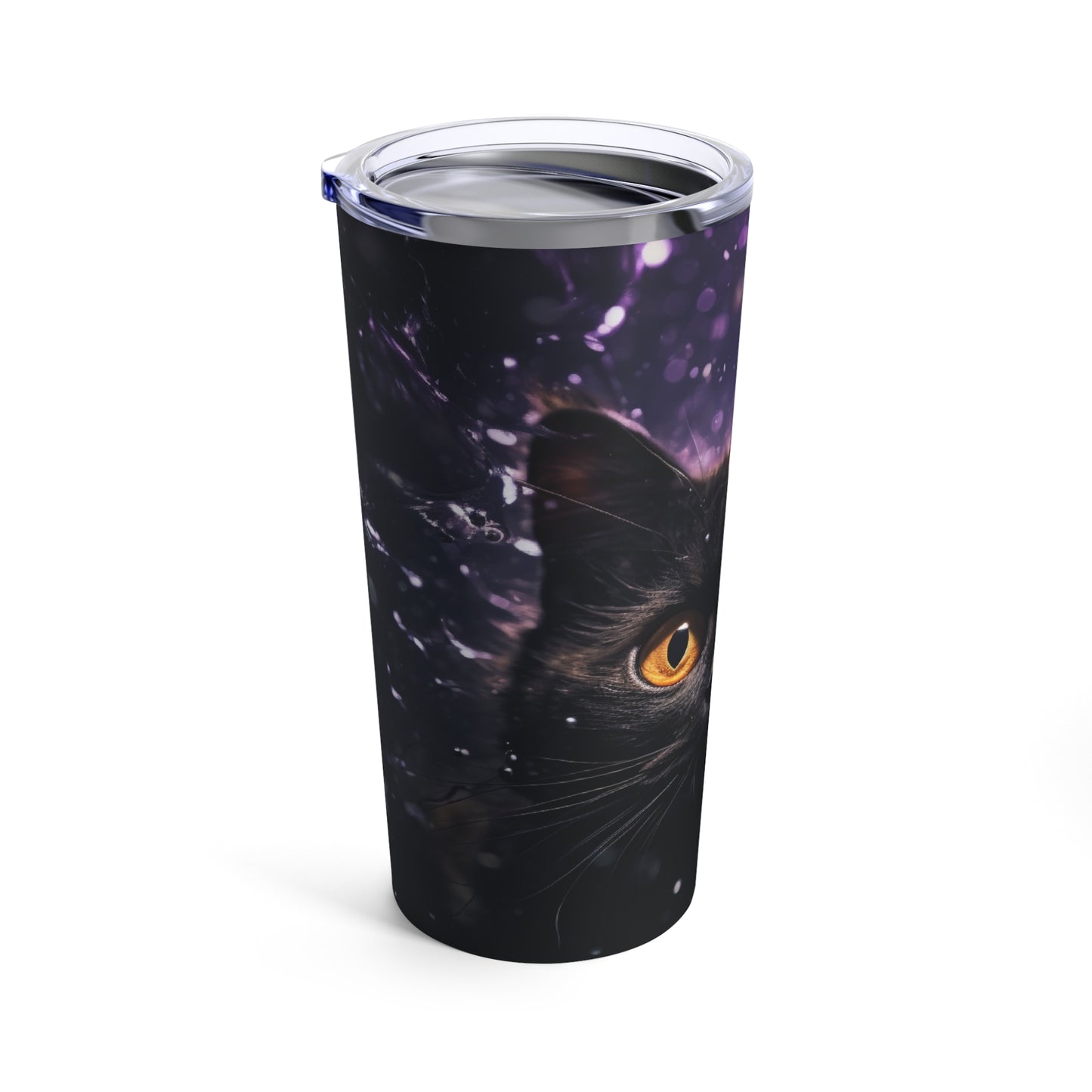 Black Cat Halloween Tumbler