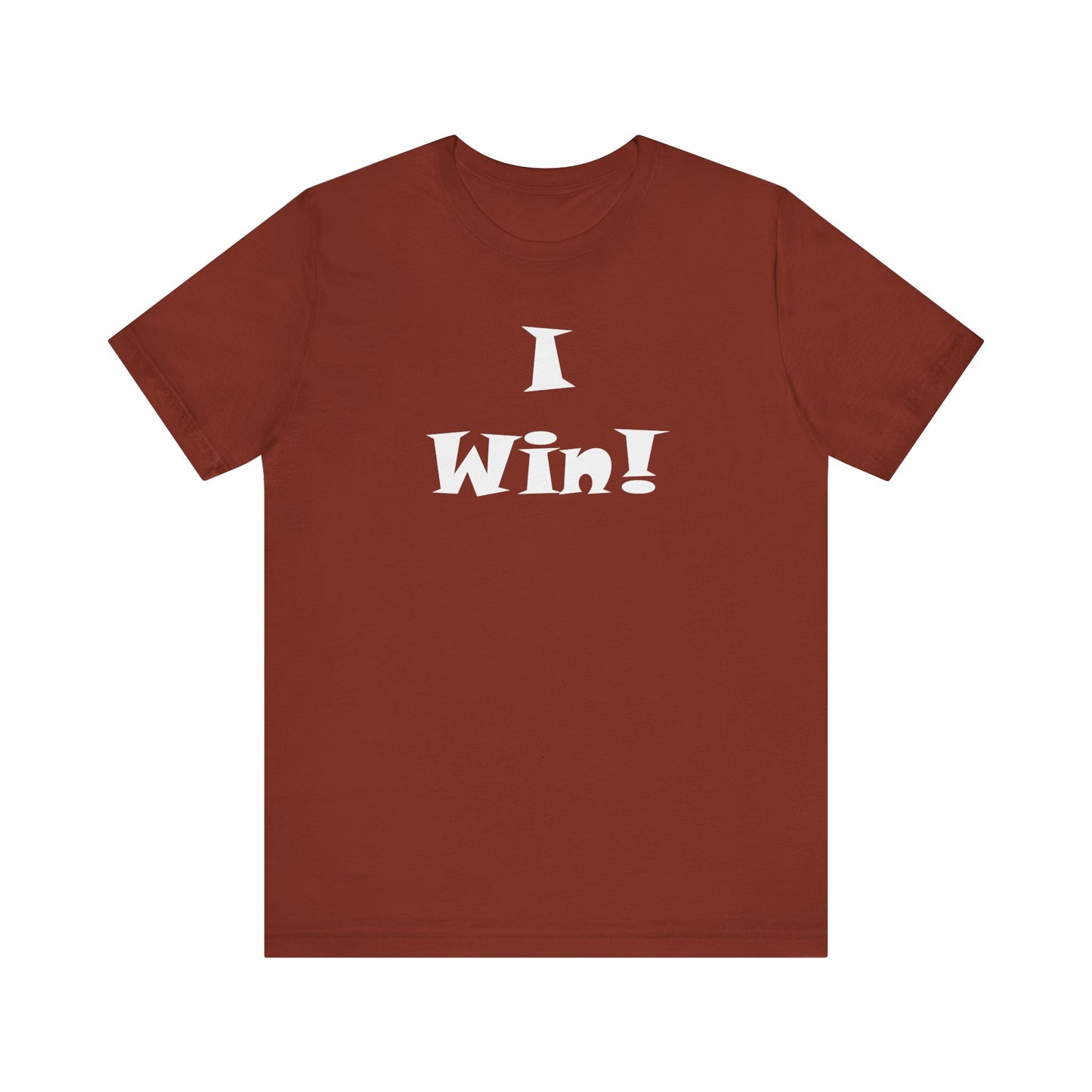 I Win! Unisex Jersey Tee - Perfect for Celebrations and Everyday Wins