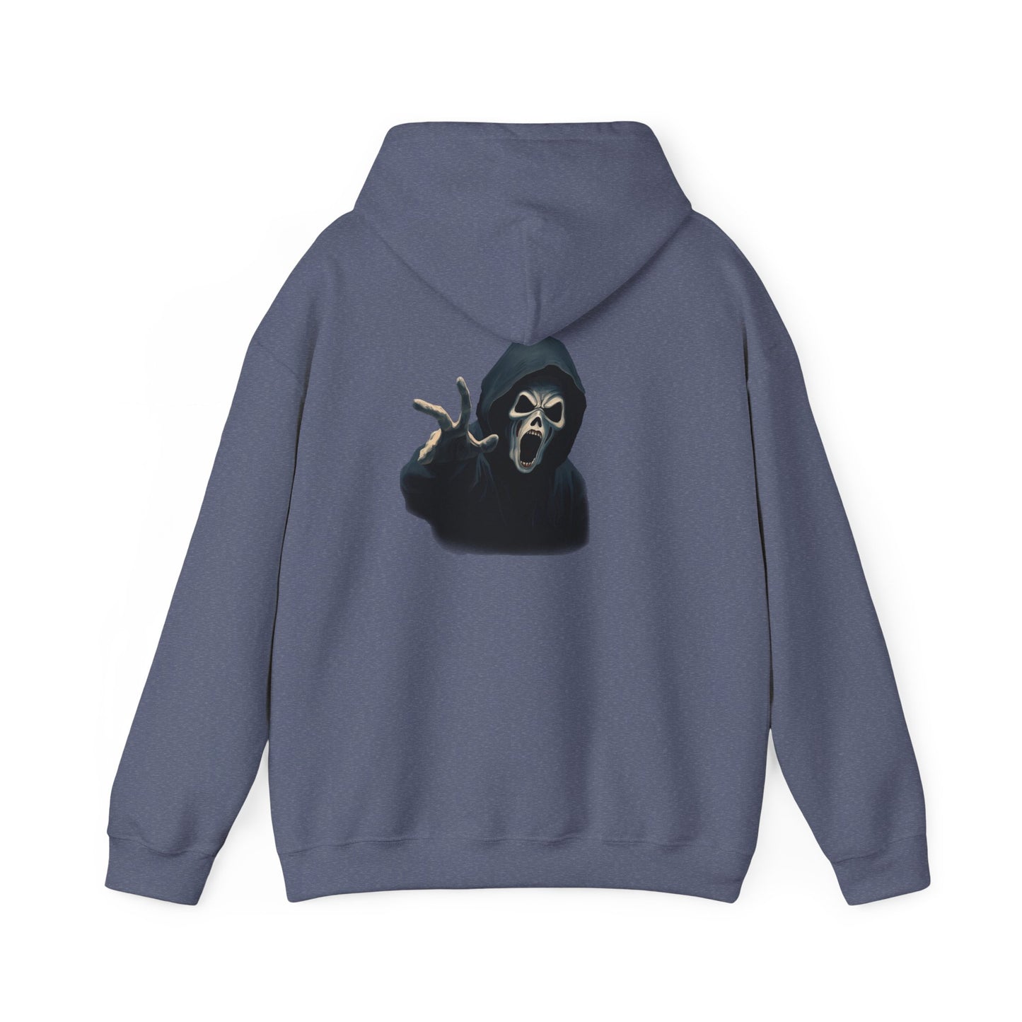 Scary Creeper Back Print Hoodie Sweatshirt