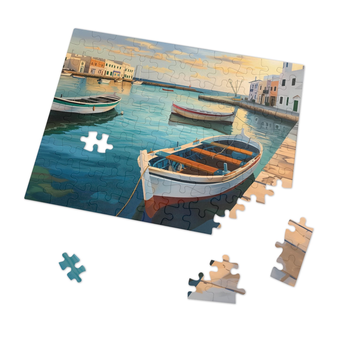 Painting of Positano Italy Jigsaw Puzzle (30, 110, 252, 500,1000-Piece)