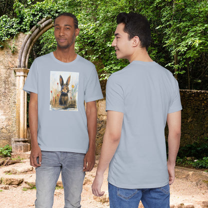 Child's Drawing of a Bunny Rabbit   Unisex Jersey Short Sleeve Tee