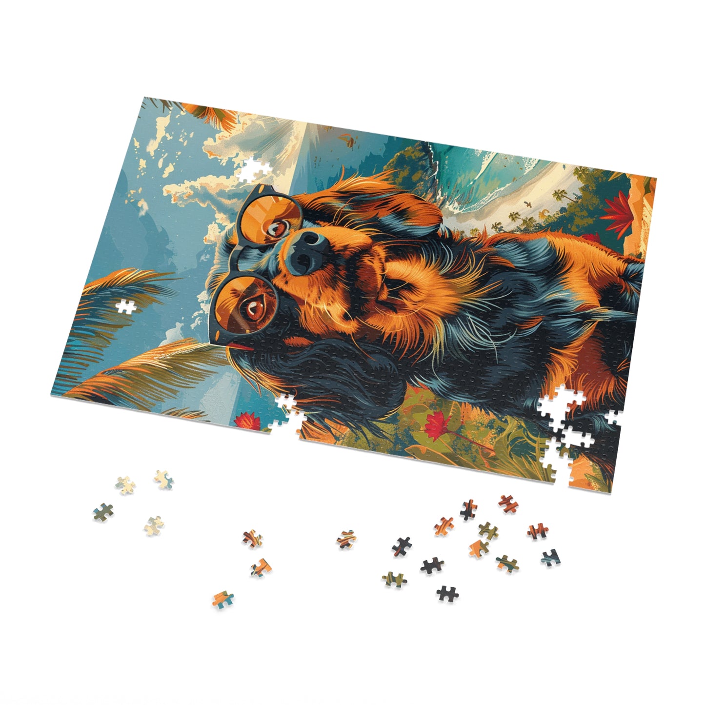 King Charles Spaniel Dog Jigsaw Puzzle (30, 110, 252, 500,1000-Piece)