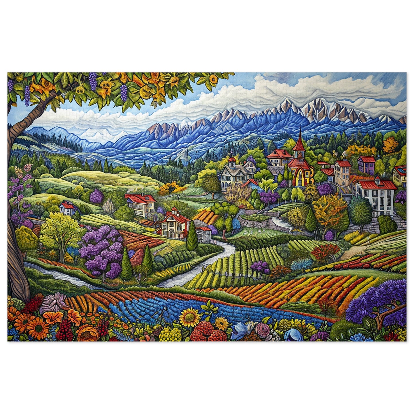 Colorful Landscape  Jigsaw Puzzle (30, 110, 252, 500,1000-Piece)