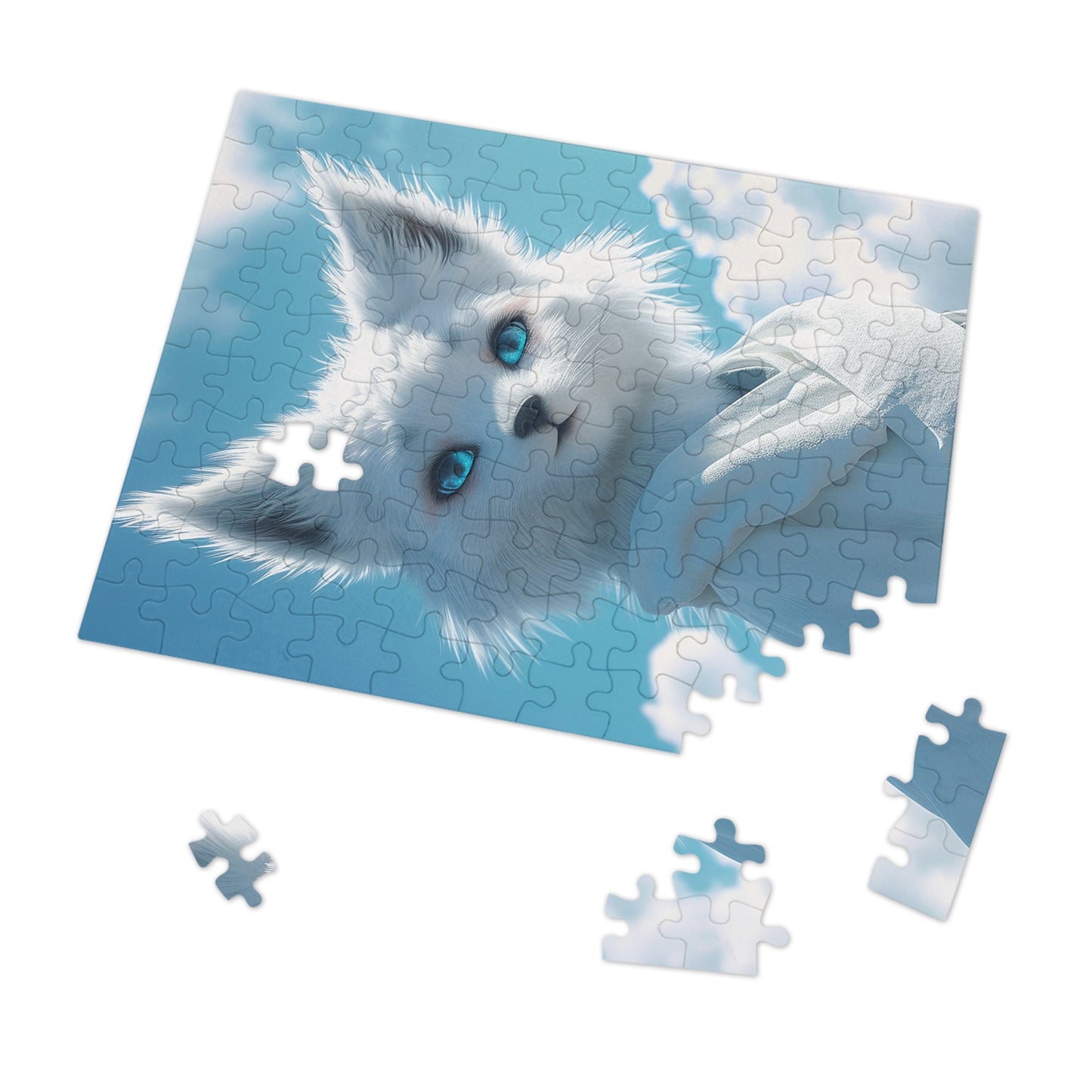 Anime Snow White Fox Jigsaw Puzzle (30, 110, 252, 500,1000-Piece)