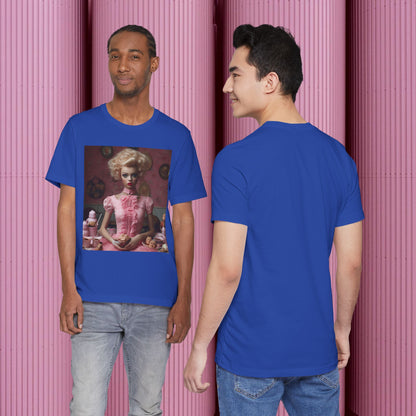 Creepy Barbie Doll Unisex Jersey Short Sleeve Tee