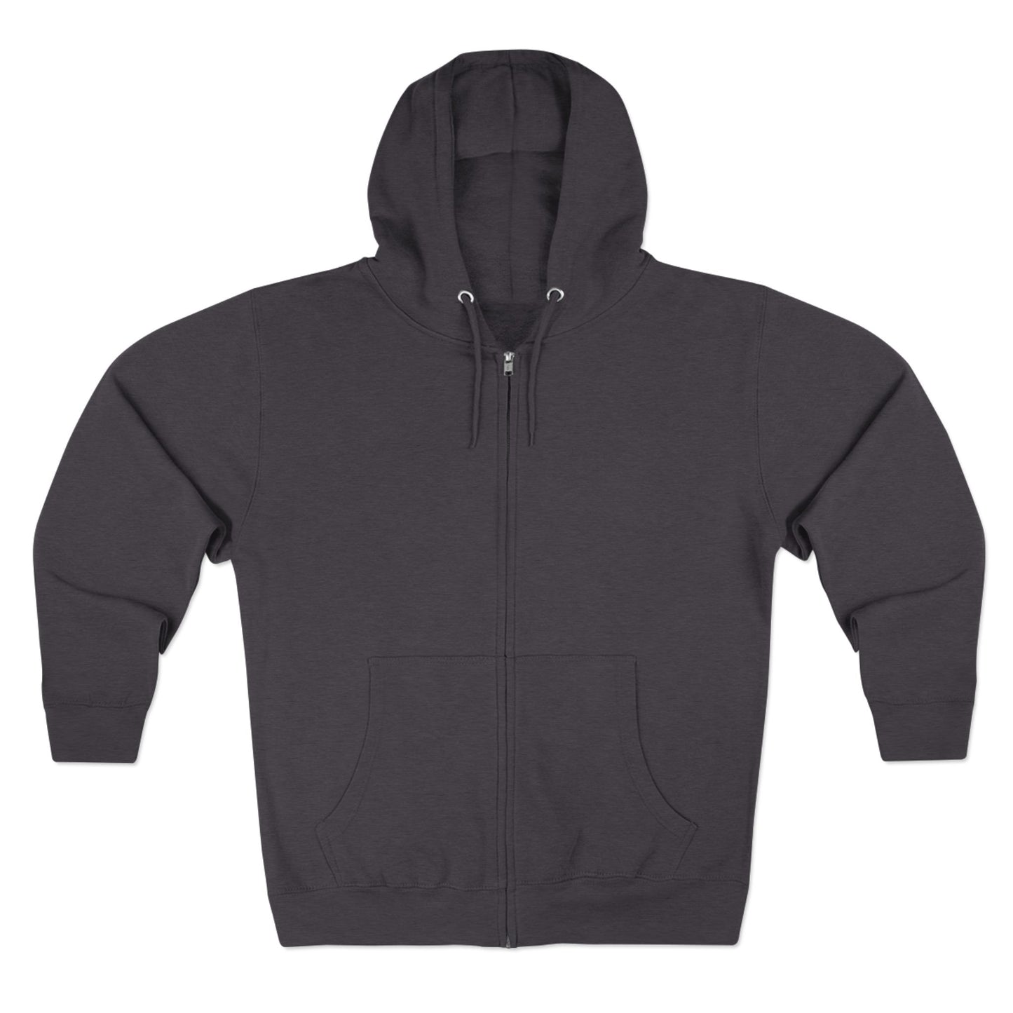 Scary Skull Back Printed Premium Full Zip Hoodie