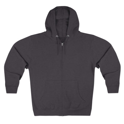 Scary Skull Back Printed Premium Full Zip Hoodie