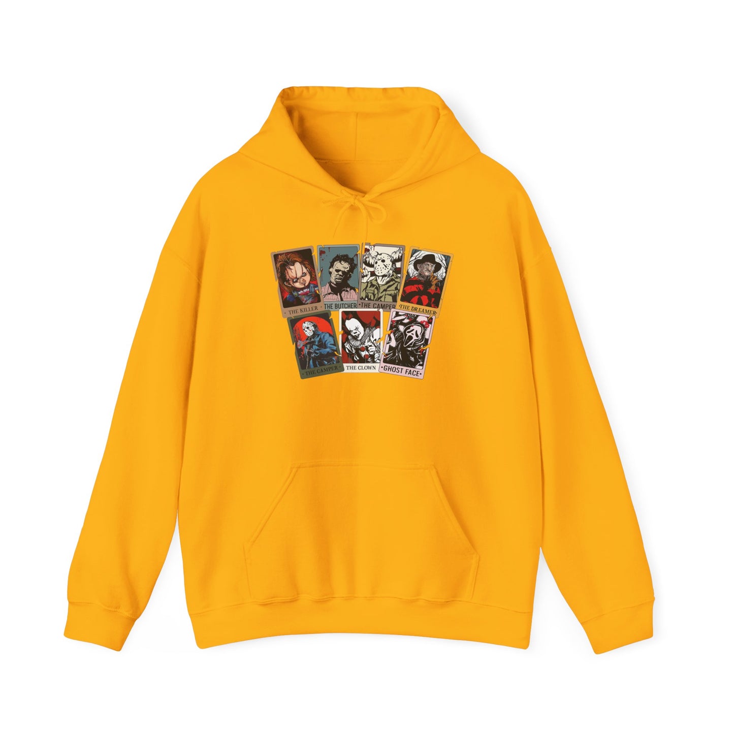 Horror Friends Tarot Cards Unisex Heavy Blend™ Hooded Sweatshirt