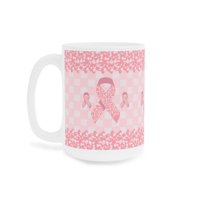 Breast Cancer Awareness Pink Ribbon Ceramic Mugs (11oz\15oz\20oz)