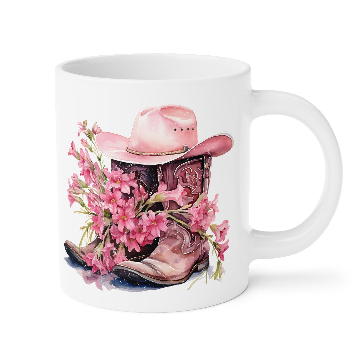 Cowgirl Breast Cancer Awareness Motivational Ceramic Mugs (11oz\15oz\20oz)