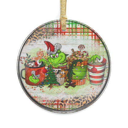 The Grinch Coffee Lover Acrylic Ornaments