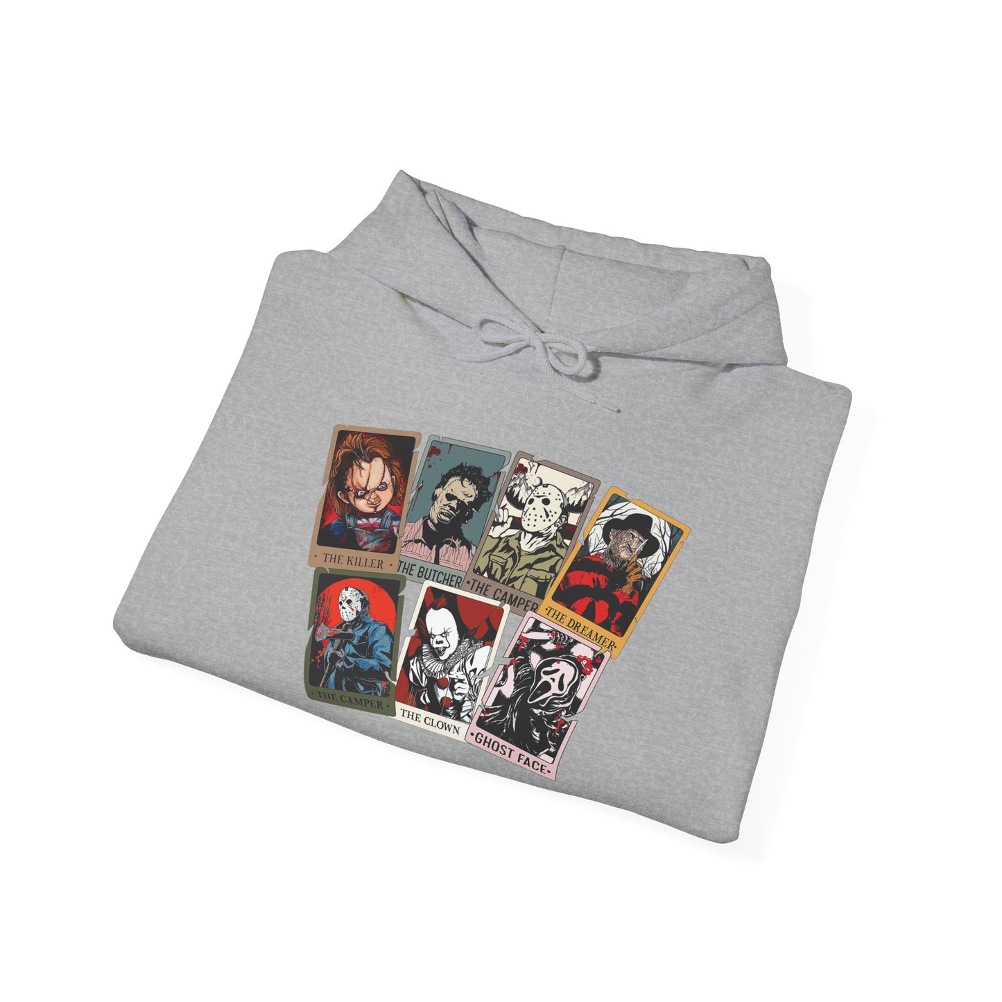 Horror Friends Tarot Cards Unisex Heavy Blend™ Hooded Sweatshirt