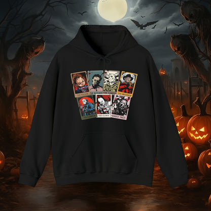 Horror Friends Tarot Cards Unisex Heavy Blend™ Hooded Sweatshirt