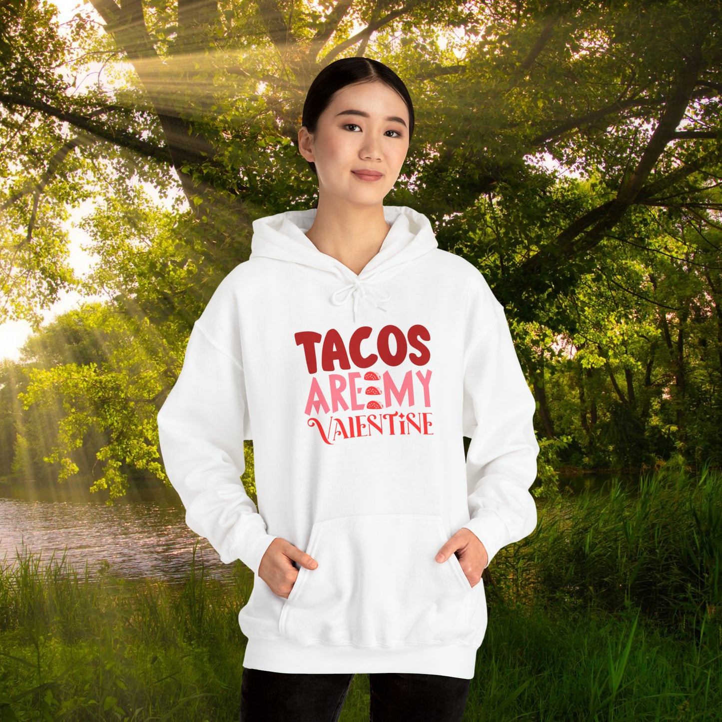 Tacos Are My Valentine!  Unisex Heavy Blend™ Hooded Sweatshirt