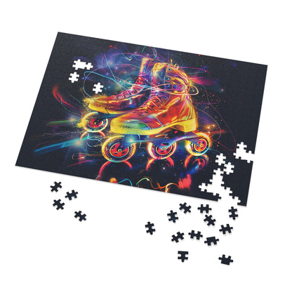 Psychedelic Rollerblades Jigsaw Puzzle (30, 110, 252, 500,1000-Piece)