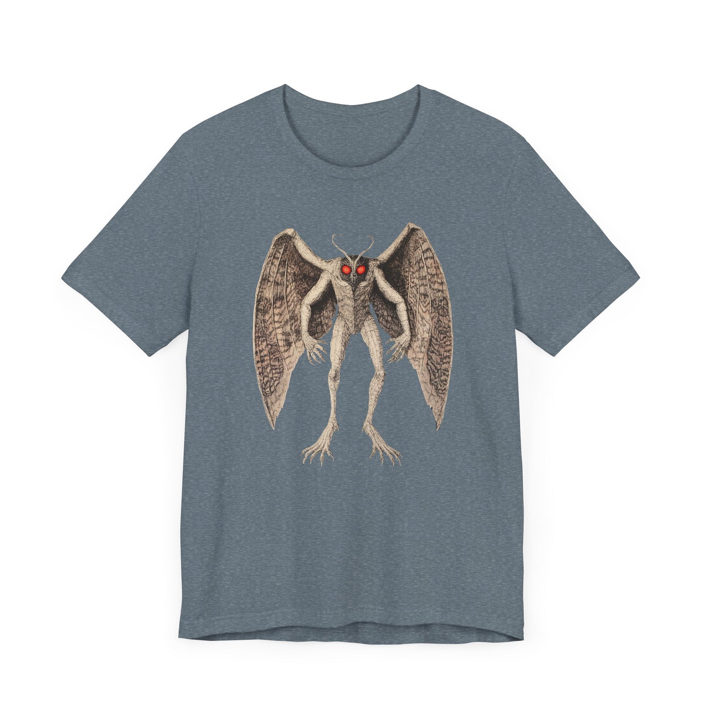 Mothman Unisex Jersey Tee - Paranormal Graphic T-Shirt