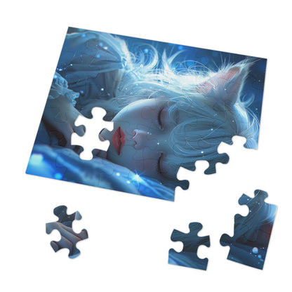 Young Sweet Anime Fox Girl  Jigsaw Puzzle (30, 110, 252, 500,1000-Piece)