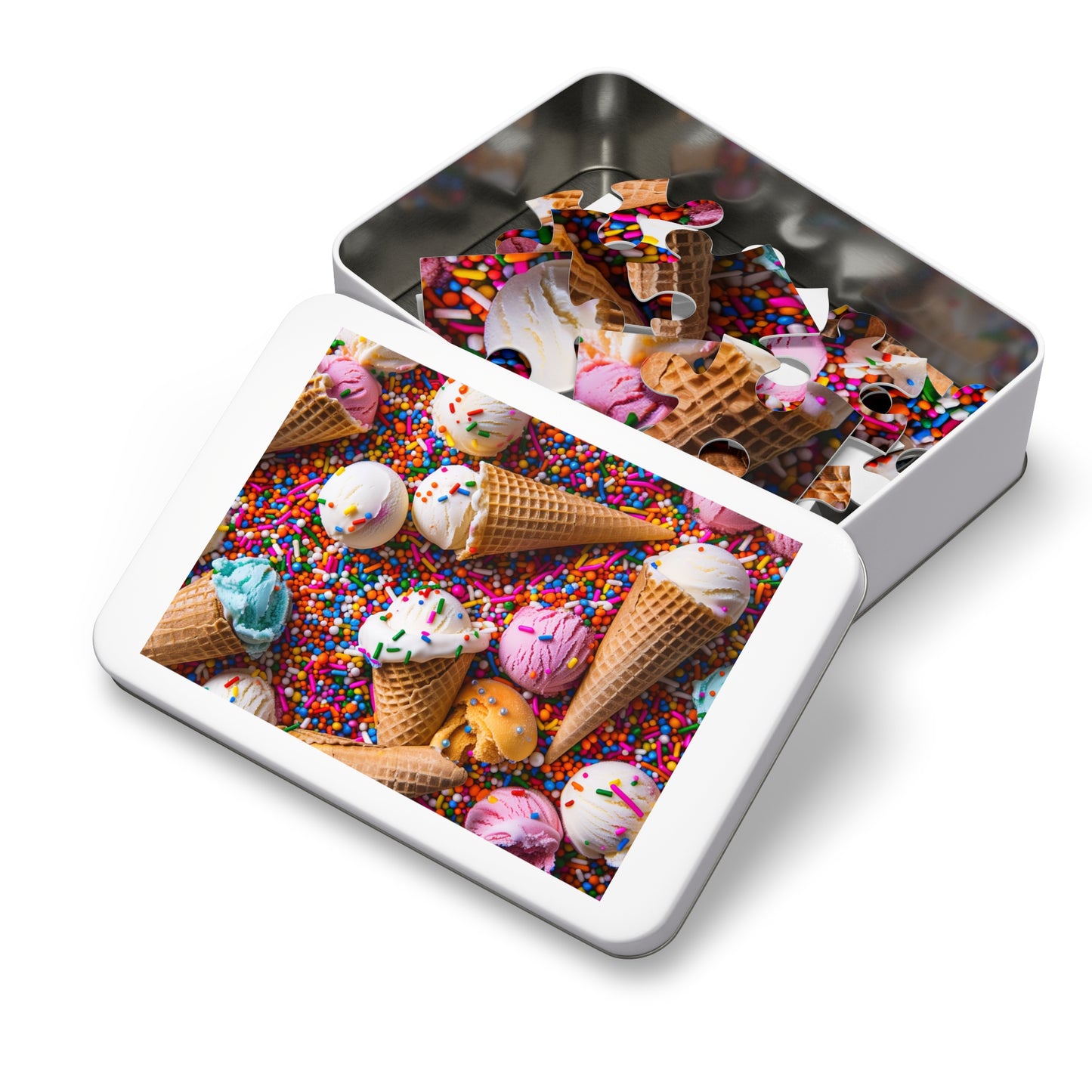 Ice Cream and Sprinkles  Jigsaw Puzzle (30, 110, 252, 500,1000-Piece)