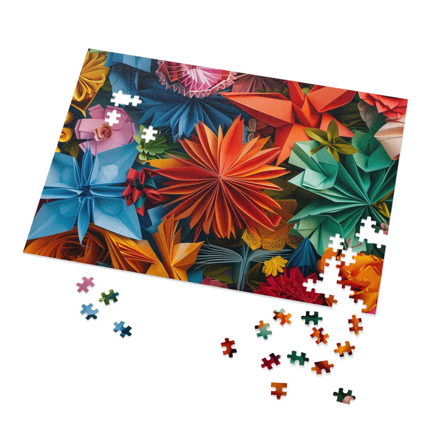 Origami Flower Jigsaw Puzzle (30, 110, 252, 500,1000-Piece)