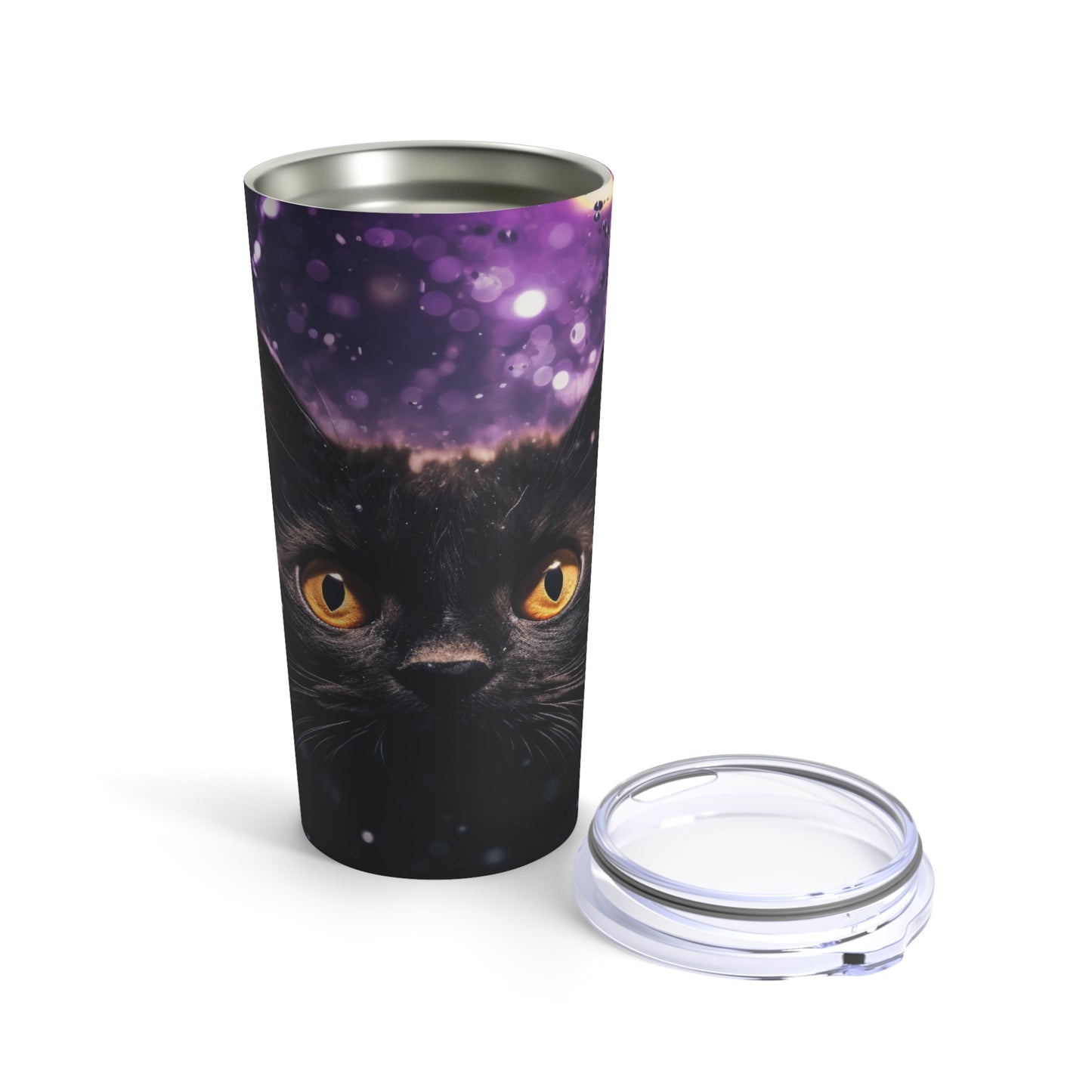 Black Cat Halloween Tumbler