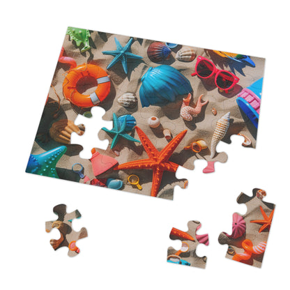 Beach Toys Jigsaw Puzzle (30, 110, 252, 500,1000-Piece)