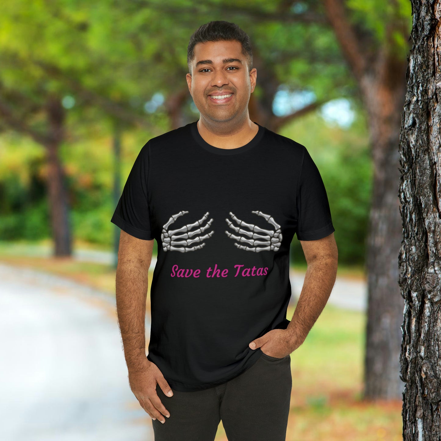 Save the Tatas  Breast Cancer Awareness  Jersey Short Sleeve Tee