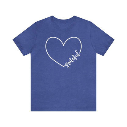 Grateful Heart  Unisex Jersey Short Sleeve Tee