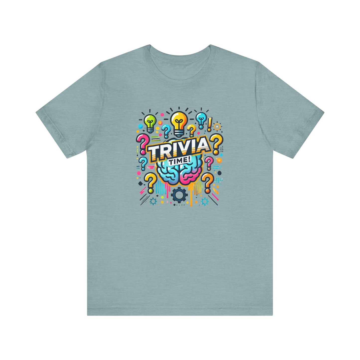 Trivia Time Unisex Short Sleeve Tee - Fun & Colorful Quiz Shirt